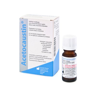 ACETOCAUSTIN medicininė priemonė karpoms gydyti, 0.5 ml