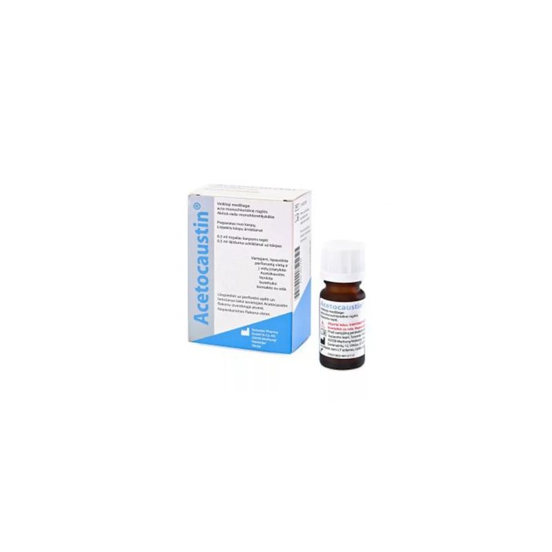 ACETOCAUSTIN SKYSTIS KARPOMS ŠALINTI, 0.5 ml