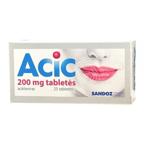 ACIC 200 mg tabletės N25 (lyg. importas)