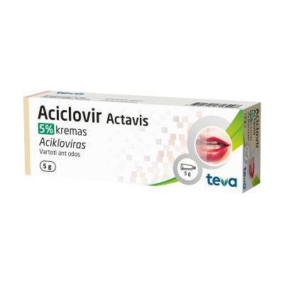 Aciclovir Actavis 50 mg/g kremas, 5 g