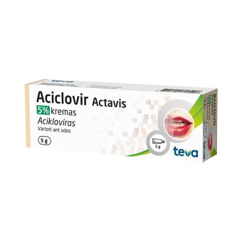 ACICLOVIR ACTAVIS, 50 mg/g, Kremas, N1