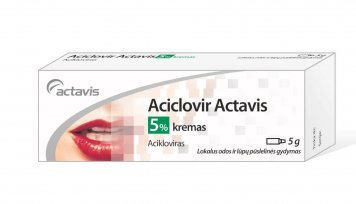 ACICLOVIR Actavis 50 mg/g kremas, N1, 5 g