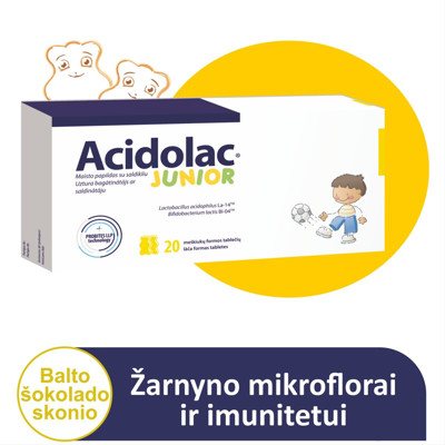 ACIDOLAC JUNIOR, 20 tablečių