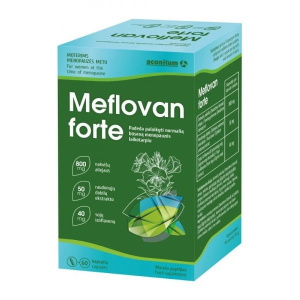 ACONITUM maisto papildas MEFLOVAN FORTE, 60 kaps.