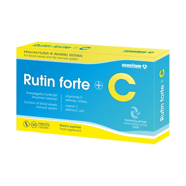 ACONITUM maisto papildas RUTIN FORTE, 30 kaps.