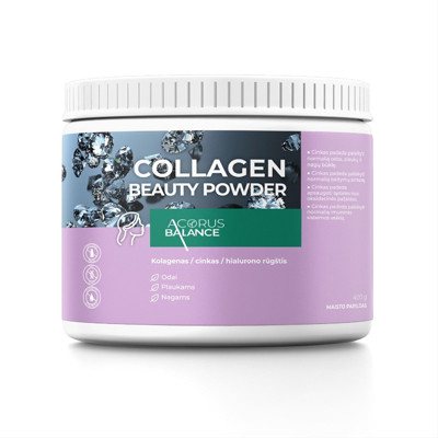 ACORUS BALANCE COLLAGEN BEAUTY POWDER, Milteliai geriamajam tirpalui, 400 g