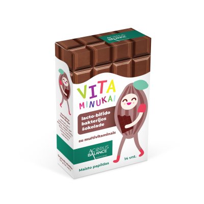 ACORUS BALANCE lacto-bifido bakterijos batonėliuose su multivitaminais, N14, 5 g