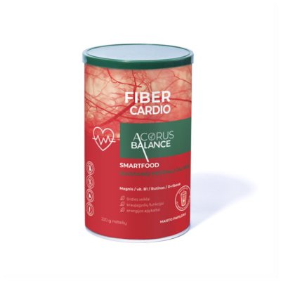 ACORUS BALANCE milteliai FIBER CARDIO, 220 g