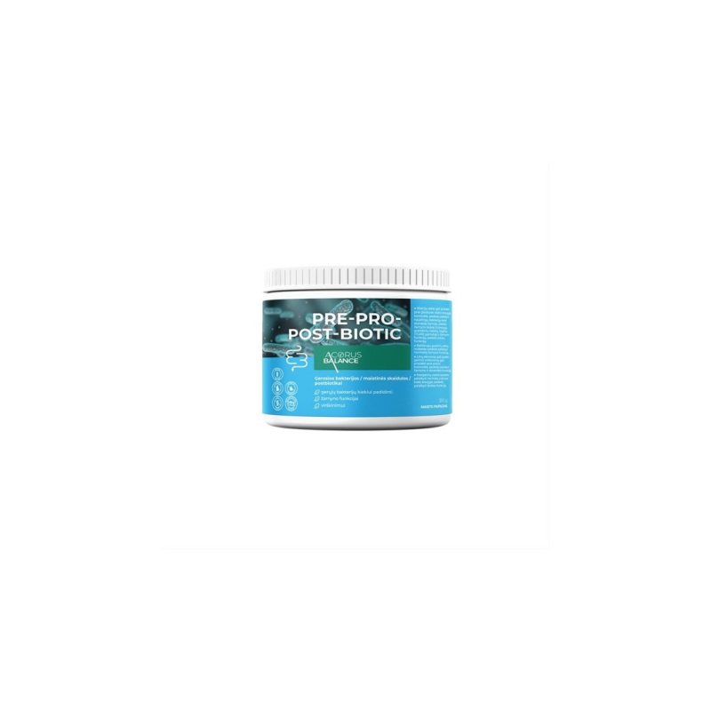 Acorus Balance Pre-Pro-Post-Biotic skaidulos su gerosiomis bakterijomis milt., 350 g