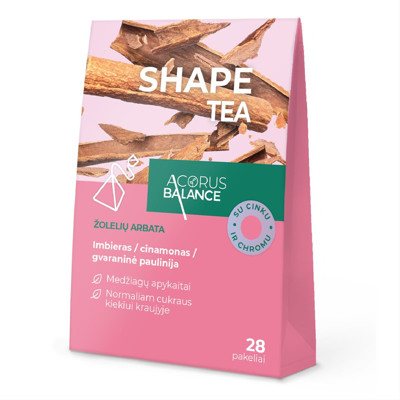 ACORUS BALANCE SHAPE TEA, vaistažolių arbata, 28 vnt