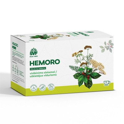 ACORUS HEMORO, žolelių arbata, 24 vnt., 1.5 g