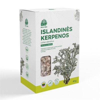 ACORUS ISLANDINĖS KERPENOS, žolelių arbata, 40 g