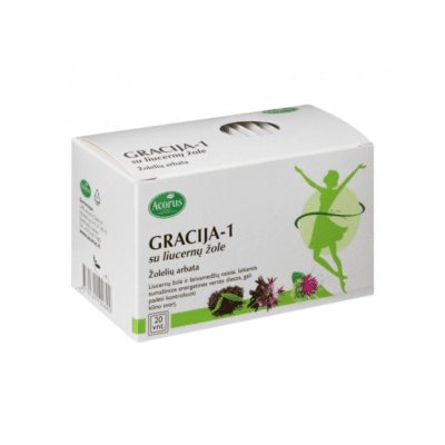 ACORUS žolelių arbata su liucernų žole GRACIJA-1, N20, 2 g