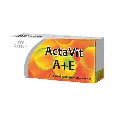 ActaVit A+E minkštos kapsulės N20