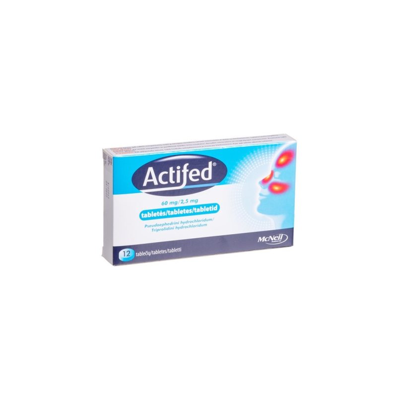 ACTIFED 60mg+2.5mg tab. N12