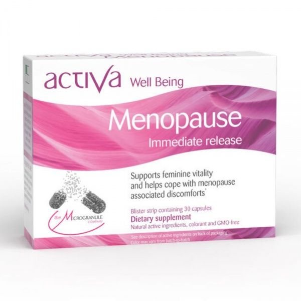 ACTIVA maisto papildas WELL BEING MENOPAUSE, 30 kaps.