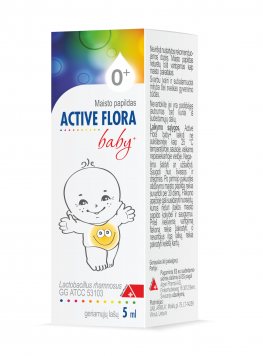 ACTIVE FLORA Baby+ geriamieji lašai, 5 ml