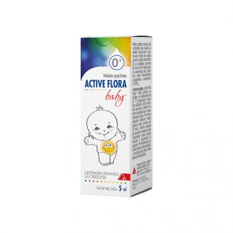 ACTIVE geriamieji lašai FLORA BABY+, tirpalas, 5 ml