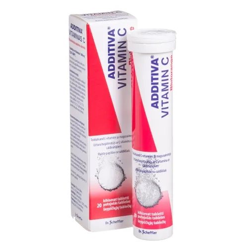 Additiva VitC raudono apelsino sk.šnypšč.tab.N20