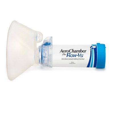 AEROCHAMBER PLUS FLOW-VU, suaugusiems su kauke