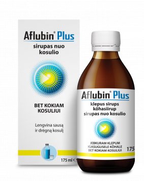 AFLUBIN plus nuo kosulio sirupas N1, 175 ml