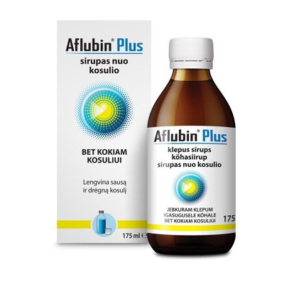 AFLUBIN PLUS, sirupas nuo kosulio, 175 ml