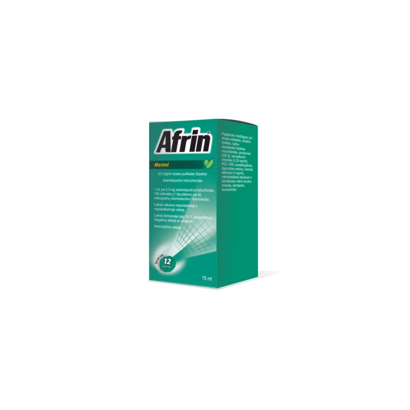 AFRIN MENTHOL nosies puršk. 0.5mg/ml N1 (lyg.imp.)