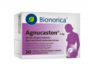 AGNUCASTON plėvele dengtos tabletės N30