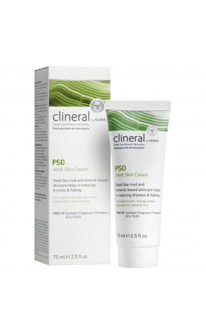 AHAVA CLINERAL PSO ALKŪNIŲ IR KELIŲ SRITIES ODOS KREMAS, 75 ml