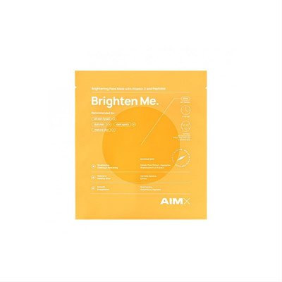 AIMX BRIGHTEN ME, Greito poveikio skaistinanti veido kaukė su vitaminu C