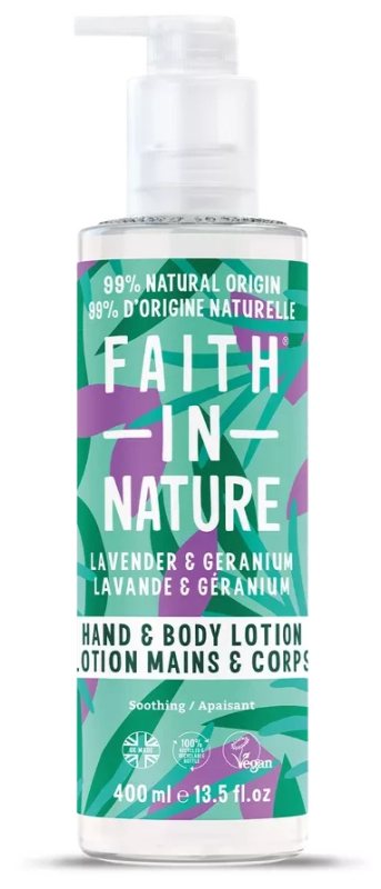 AITH IN NATURE su levandomis ir pelargonijomis losjonas, Vnt, 400 ml