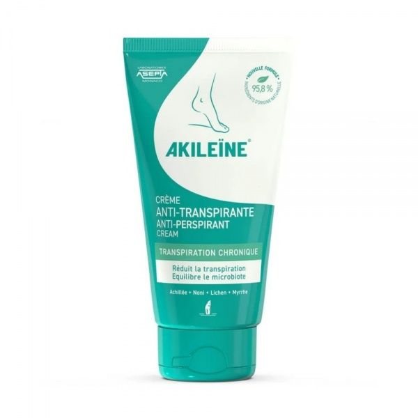 AKILEINE pėdų kremas ANTI PERSPIRANT, 75 ml