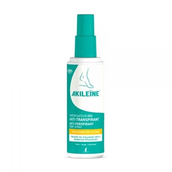 AKILEINE purškiamas pėdų dezodorantas-antiperspirantas, 100 ml