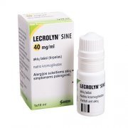 Akių lašai nuo alergijos LECROLYN SINE 40 mg/ml, 10 ml