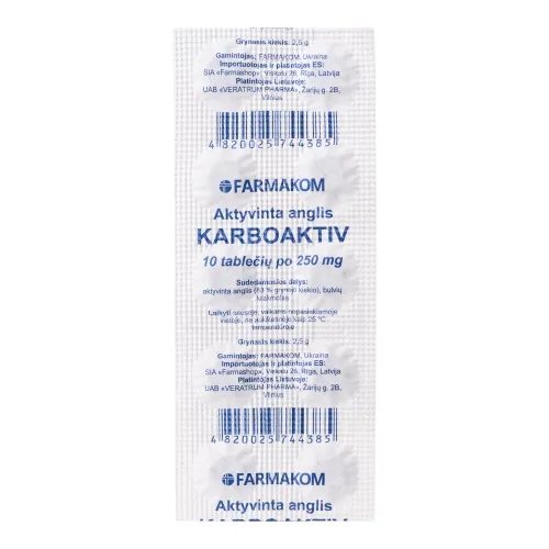 Aktyvinta anglis 250mg tab. N10
