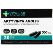 Aktyvinta anglis VITA-LAB 300 mg, 20 kapsulių