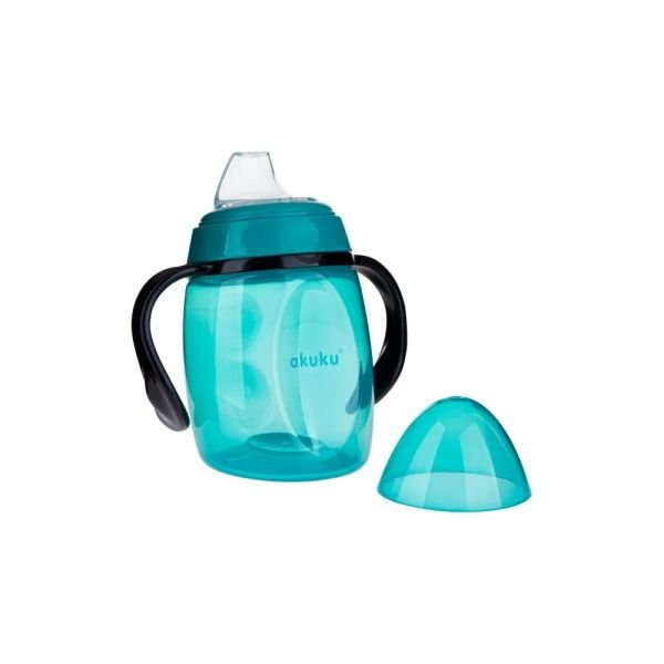 AKUKU neišsiliejanti gertuvė su dviem rankenėlėmis TURQUOISE, 280 ml