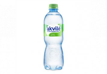 AKVILĖ gazuotas plastikiniame butelyje mineralinis vanduo, 0.5 l