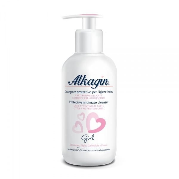 ALKAGIN apsauginis intymios higienos prausiklis mergaitėms PROTECTIVE, 250 ml
