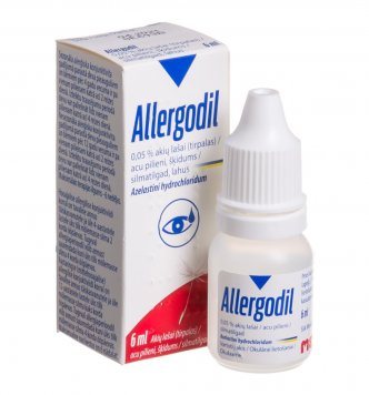 ALLERGODIL 0,5 mg/ml akių lašai, tirpalas, 6 ml
