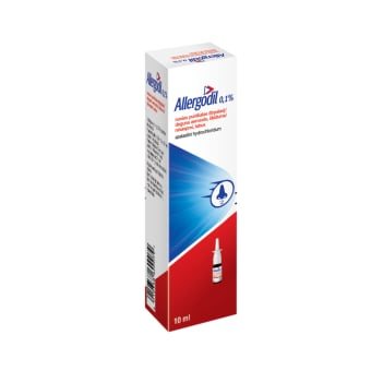 Allergodil, su purkštuku, 1ml/mg, nosies purškalas (tirpalas), N1, 10 ml