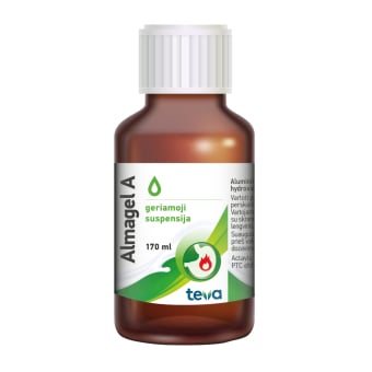 ALMAGEL A, geriamoji suspensija, N1, 170 ml