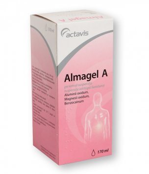 ALMAGELI A geriamoji suspensija, 170 ml