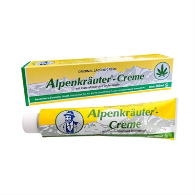 ALPENKRAUTER, Kremas su kanapių aliejumi ir velnio letenėlių ekstraktu, 200 ml