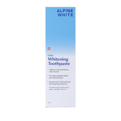 ALPINE WHITE Daily Whitening Toothpaste Kasdienė balinanti dantų pasta, 75 ml