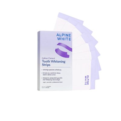 Alpine White Purple Whitening Strips Violetinės dantų balinimo juostelės, 7 poros