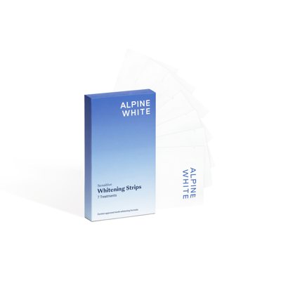 ALPINE WHITE Sensitive Balinančios juostelės jautriems dantims, 7 vnt