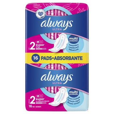 ALWAYS ULTRA SUPER PLUS, higieniniai paketai, 16 vnt