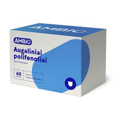 AMBIO AUGALINIAI POLIFENOLIAI, 60 tablečių