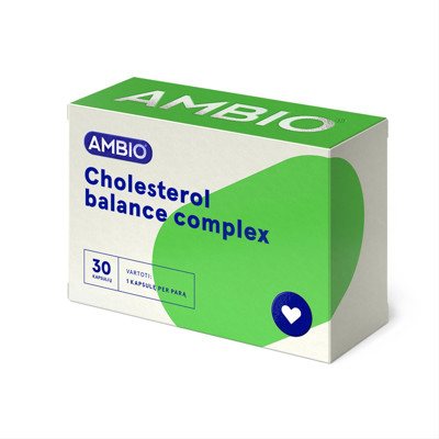 AMBIO CHOLESTEROL BALANCE COMPLEX, 30 kapsulių